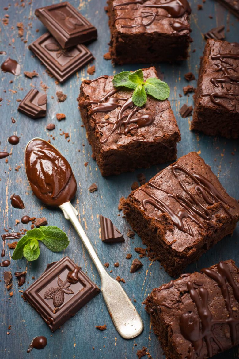 Chocolate dessert selection